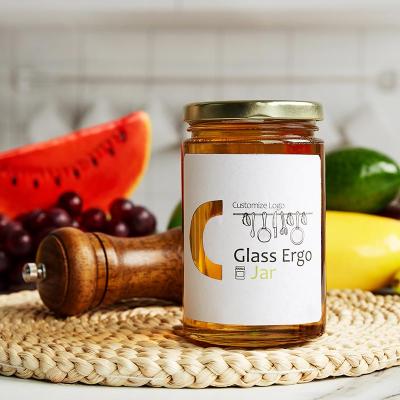 China Wholesale Food Safety 375ml 580ml 750ml Honey Jars Round Glass Storage FOOD GRADE Jar for sale