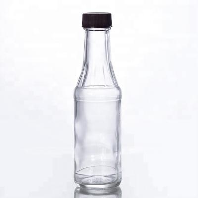 China 180ML Hot Small Sauce Salad Dressing Bottles Glass Glass Bottle For Sauce Dressing for sale