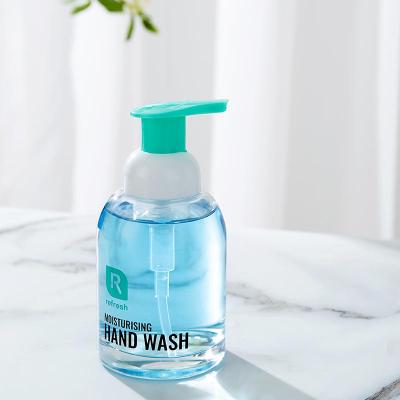 China Wholesale Glass Foam Soap Dispenser Soap Sanitizer Bottle 375ml 250ml Liquid Soap Dispenser Bottle With Pump for sale