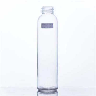 China Wholesale Clear Beverage Round 500ml Water Drinks Beverage Glass Bottle for sale