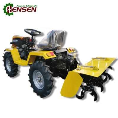 China Tractor agrícola multifuncional 4x4 de 12 a 18 cv mini-tractor com leme traseiro rotativo à venda