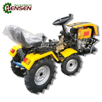 China OEM Diesel Engine Mini Tractor 12HP Small Farm Tractors With Seat And Reaper for sale