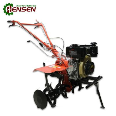 China Farm Mini Power Tiller 10 Hp Diesel Tiller Dry Cultivating Machinery for sale