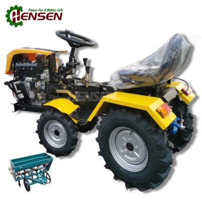 Cina 4WD Diesel 4x4 Mini trattore con seminatore di grano Piccolo trattore 4x4 in vendita