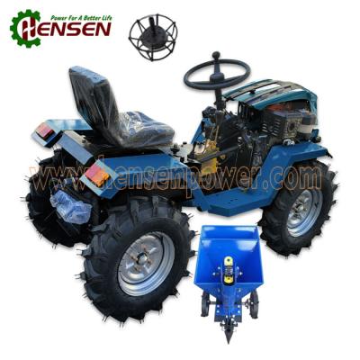 China Convertible 4 By 4 Mini Tractor Gasoline Tractor With Potato Seeder Te koop