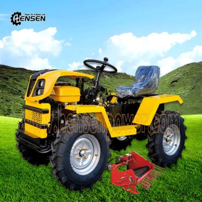 China Voltijds 4WD-tractor benzinetractor mini-tractor met aardappelmaaier CE 18HP Te koop