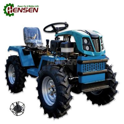 China 18 pk benzine aangedreven tractor schijfrem mini tractor 4x4 enkelcilinder Te koop