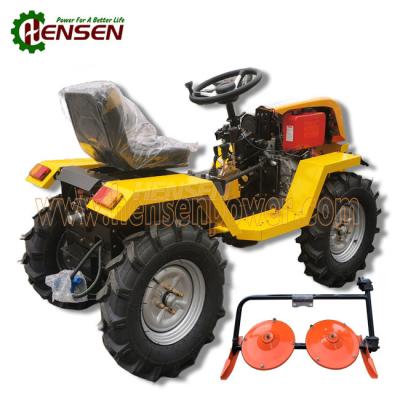 China Multipurpose Small Tractor 4x4 Diesel Tractor With 2 Disc Mower for sale