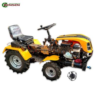 China Synchronisierter 4x4 Rasentraktor Einzylinder Mini-Farmtraktor zu verkaufen