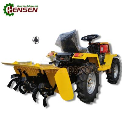 China 12hp To 18hp 4x4 Diesel Tractor Utility Tractor With Back Rotary Tiller for sale