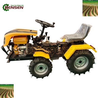 China Mini tractores y maquinaria 12HP-18HP Tractor de césped con tracción a cuatro ruedas en venta