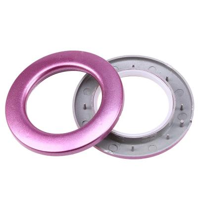 China Eco-friendly Round Low Noise Plastic Grommet Decoration Fancy Curtain Rings Curtain Strip Rings for sale