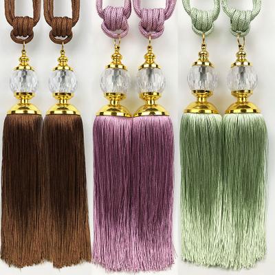 China Factory Price Universal Acrylic Tassel Beads Decoration Tassel For Drapery Curtain Decorative Tassel for sale