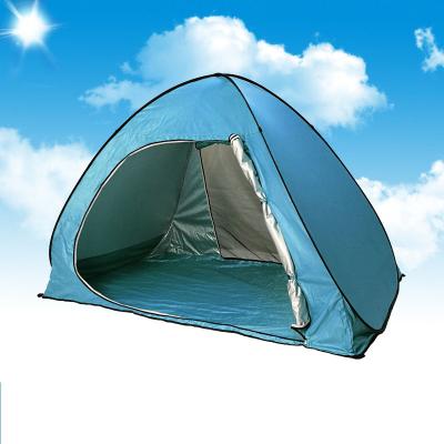 China UV Protection/Factory Direct Sales Waterproof Multicolor UV Beach Tent /Stocked Automatic Anti Pop Up Beach Tent For Camping for sale