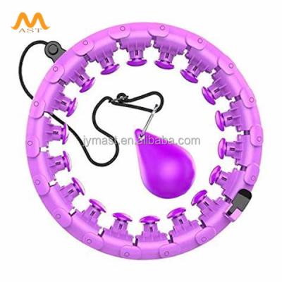 China size & High Quality Abdomen Exercise Fitness Circle Workout Smart Fitness Sports Plastic Weighted Weighted Adjustable Ring for sale