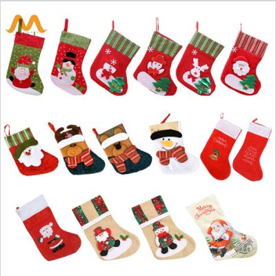 China Large Christmas Lots of 2022 Storing Lovely Bags for Kids Fireplace Christmas Decoration Gifts for sale