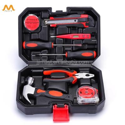 China Hot Selling 9PCS Standard General Household Hand Tool In Storage Tool Box Pliers Sockets Bits Tool Kit for sale