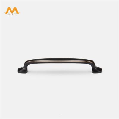 China Scratch Black Cabinet Hardware Black Cabinet Pulls Knobs Furniture Handles Cabinet Hardware 155*17*25 for sale