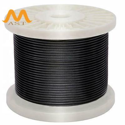 China Metal / Plastic Fitness Equipment Cable PU Coated Steel Wire Rope 7*19-3.18-5mm for sale