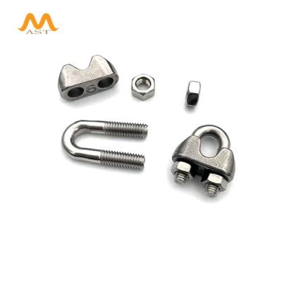 China 304 GYM 304 Clips Stainless Clamp Fitness Cable M6 Spare Parts Equipment Accessories for sale