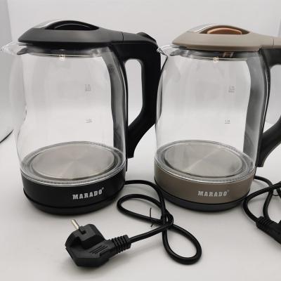 China 360 degree rotation base large capacity glass kettle automatically cuts off the power and boils tea ware for sale