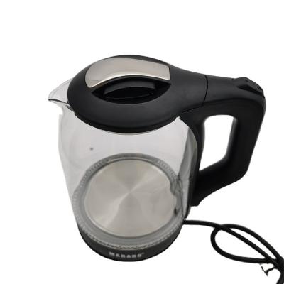 China 360 degree rotation base large capacity glass kettle automatically cuts off the power and boils tea ware for sale