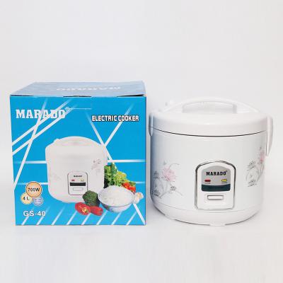 China 700W 4L Electric Rice Cooker Manufacture Price Kitchen Appliances Easy Clean Cylinder Ricecooker for sale