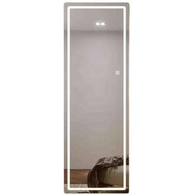 China Modern Cheap Barber Digital LED Makeup Full Length Dressign Mirror Decorative Custom Smart Bathroom Mirror Wall Mounted Lighted Mirror for sale