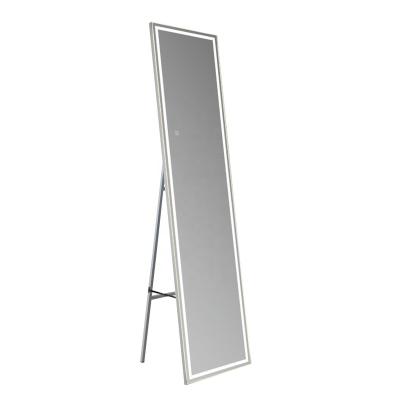 China Modern High Quality Furniture Decorative Mirror Wall Mounted Backlit Floor Full Length Espejo Led Dressing Mirror Illuminated Rectangle for sale