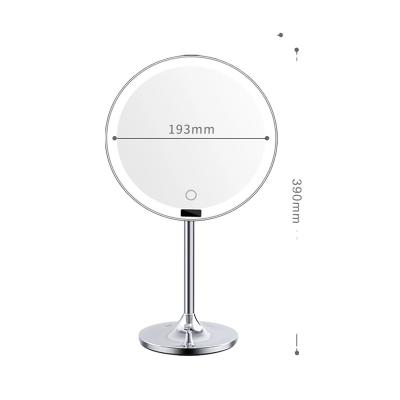 China Modern Direct Manufacturer Rechargeable Led Lighted Makeup Mirror With Lights And Magnification Touch Sensor Magnetic Detachable And Re for sale