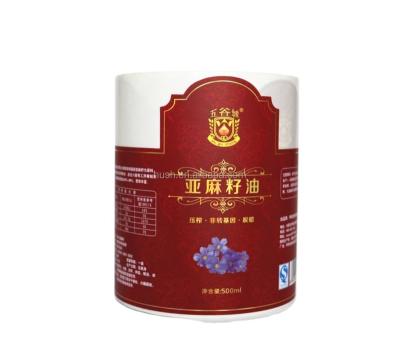 China Waterproof Edible / Cooking Oil Private Label Bottle Stickers With PVC / BOPP / Vinyl Material for sale