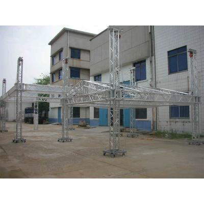 China Outdoor Aluminum Alloy 6082-T6/6061-T6 Performance Aluminum Stage System Square Pin Truss For Event Structure for sale