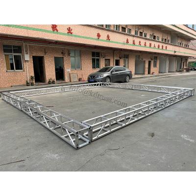 China Aluminum Alloy 6082-T6/6061-T6 Aluminum Bolt Truss 300 X 300mm Box Square Led Display Screen Stage Lighting for sale