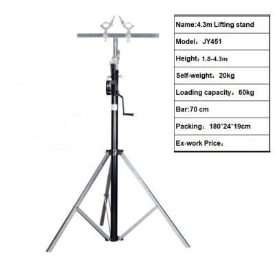 China To Connect Indoor Par Light Winch Operates Elevator Truss Light Crank Stage Light Stand For Stage Lighting for sale