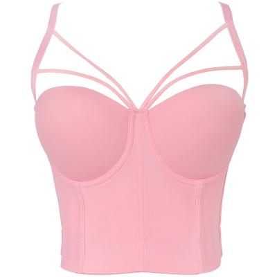 China Hollow Camisole All-match Cotton Breathable Daily Underwear With Steel Ring Backless Women&'s for sale