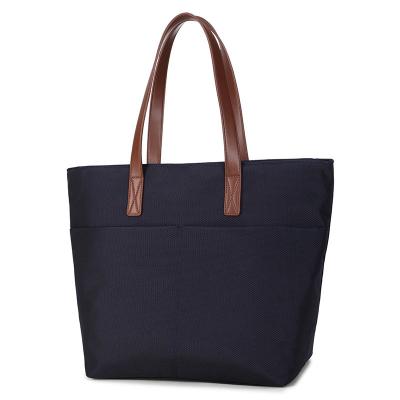 China Custom Soft Handbag Fashion Ladies Handled Outdoor Shopping Bag Tote Handbag Leather Handle Women for sale