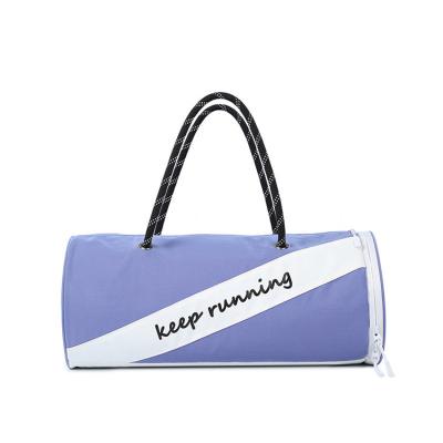 China Custom Waterproof/Portable/Large Capacity Travel Weekend Soft Waterproof Nylon Bag Printing Logo Fashion Women Sport Yoga Bag for sale