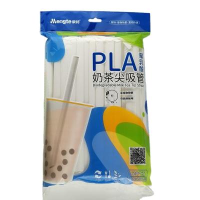 China Disposable Eco Friendly Stocked Biodegradable Hot selling drinking juice plastic bubble tea straw wholesale pla straw for sale for sale