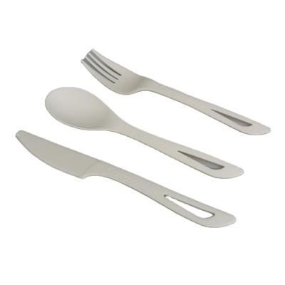 China Disposable Eco Friendly Stocked Biodegradable silver Plastic Cutlery Silverware Disposable Cutlery High Quality for sale