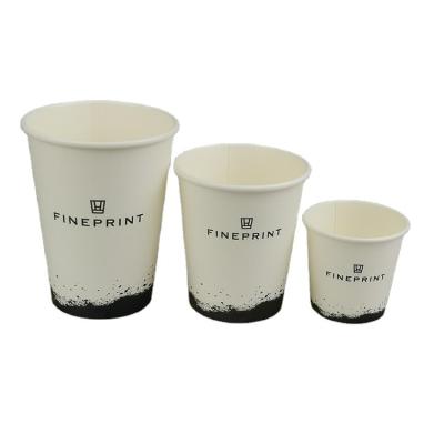 China Disposable Eco Friendly Stocked Biodegradable biodegradable paper cups food grade single wall paper cup for sale