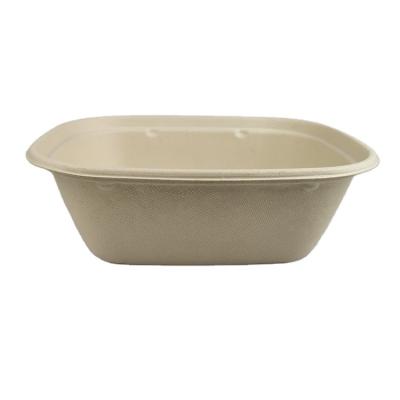 China Disposable Eco Friendly Stocked Biodegradable Eco-Friendly Biodegradable Sugarcane Bagasse Container Eco-Friendly Food Packaging Bagasse Lunch Boxes for sale