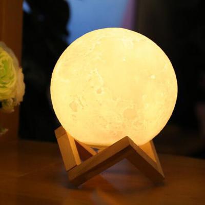 China Modern Moon Lamp 3D Satellite Image Modeling Pat Lamp RGB Touch Switch Color for sale