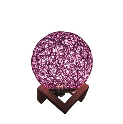 China Party decorations and wicker weaving ball willow ball kindergarten kindergarten hallway ball decoration color lights factory direct sales rattan colorful ball for sale