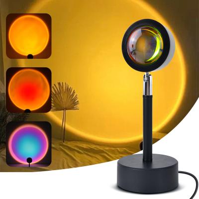 China Creative simple celebrity red line live broadcast lamp rainbow projection environmental protection atmosphere projection table lamp for sale