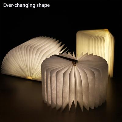 China 2021USB LED Reading Lamp Customized Christmas Gift Lampada DA Filling Libro Touch Discoloration and Dimming Smart Book Lamp Accordion Lamp for sale