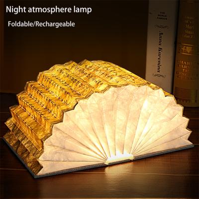 China Mini Folding LED Lamp Portable Home Decor Creativity USB Eye Protection Table Lamp Book Lamp for sale