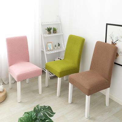 China Fleece Stretch Chair Cover Home Hotel Chair Cover Solid Color Plain Thickened One Piece Chair Cover for sale