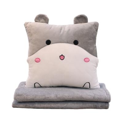 China Durable Dual Use Office Pillow Cartoon Nap Cover Car Decompression Cushion Quilt Covering Pillow for sale