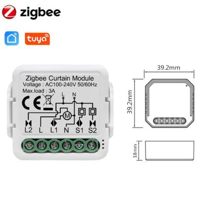 China TUYA Home Switch Smart APP Zigbee Switch Module Curtain Breaker Smart Remote Control By Smart Speaker for sale