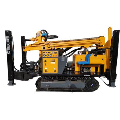 China Construction worksÂ   180m Portable Hardrock Diesel Engine Crawler Dth Drilling Rig for sale